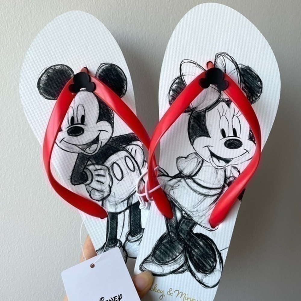 Mickey & Minnie Flip Flop Sandals | Disney | New | Size 7/8